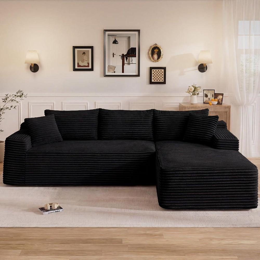 95" L Shaped Cloud Sectional Couches for Living Room, Modern Comfy Modul...