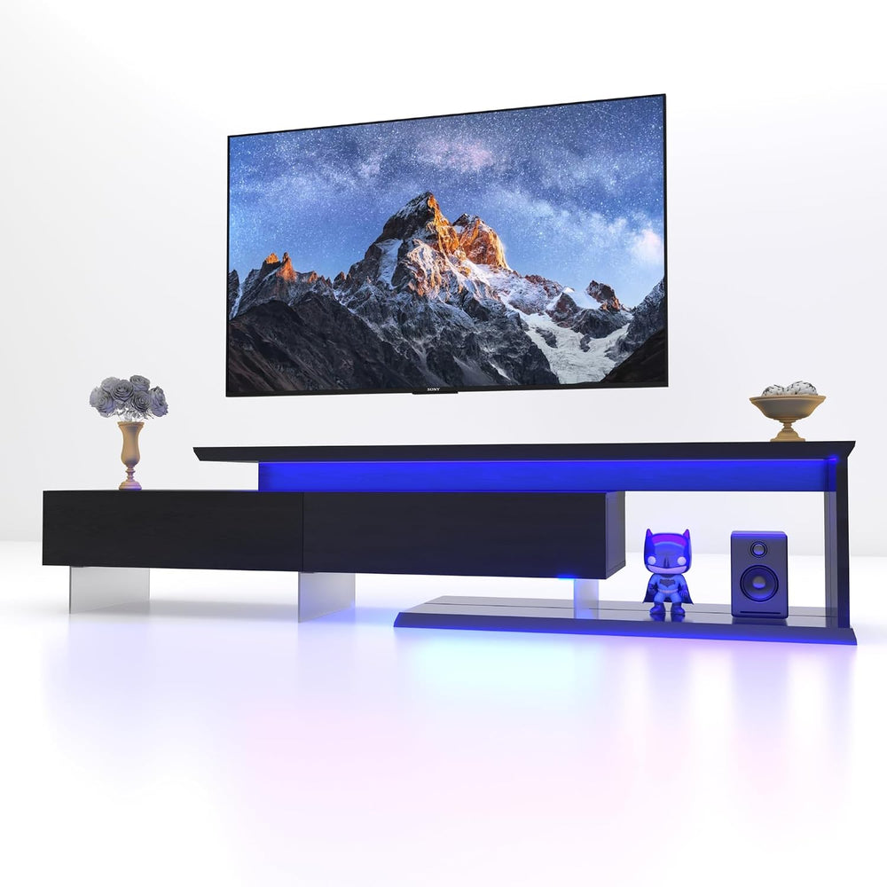 LED TV Stand for 65 75 85 Inch TV, Extendable Entertainment Center | 60 70 80...