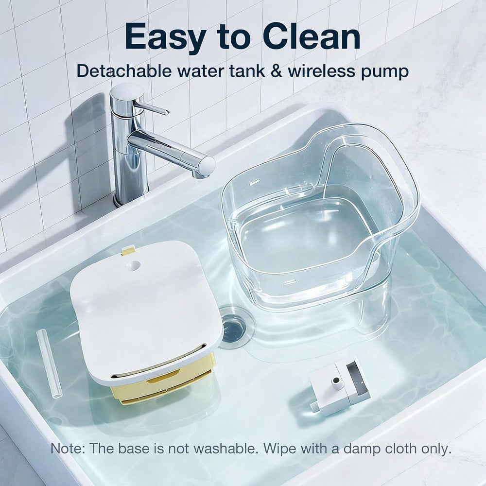 PETGUGU AI Cat Water Fountain,App Monitoring Pet Fountains for Cats Indoor wi...