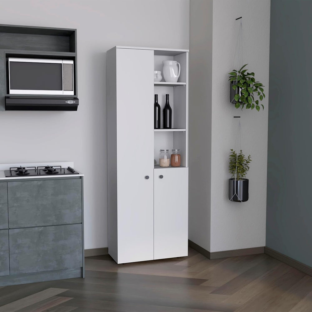 Riner 67" Tall Slim Pantry Organizer with 8 Shelves, 2 Doors & Moder...
