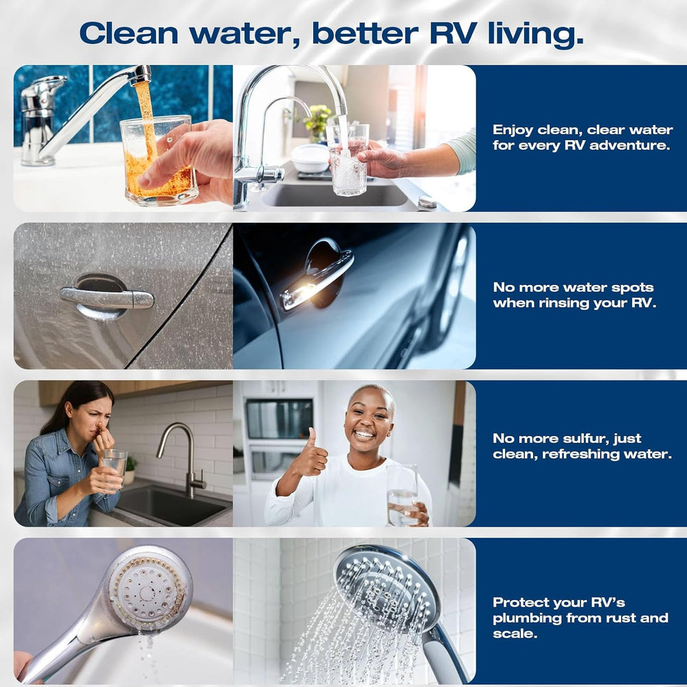 H&G lifestyles RV Water Filter System 3/4" GHT for Garden Hose