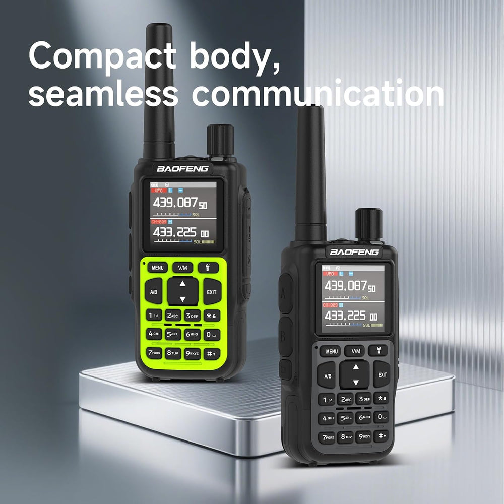 BAOFENG MINI5 Ham Radio Handheld Two Way Radios Long Range, 2200mAh Rechargea...
