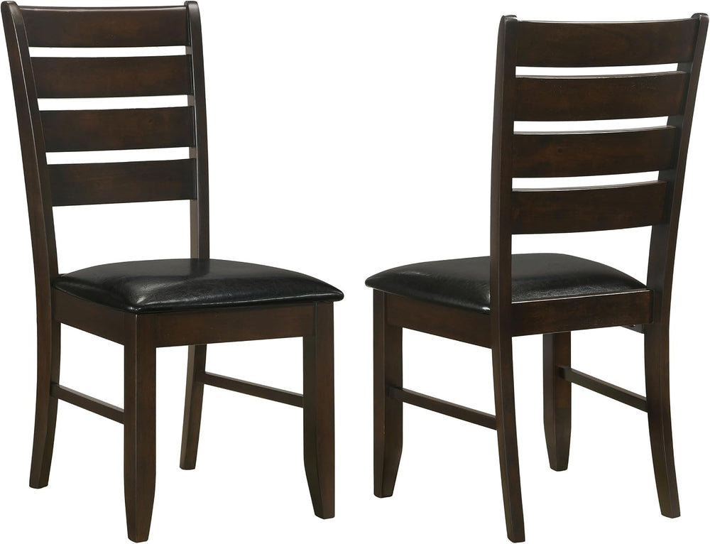 Coaster Dalila Faux Leather Dining Side Chair Set of 2, Cappuccino 102722
