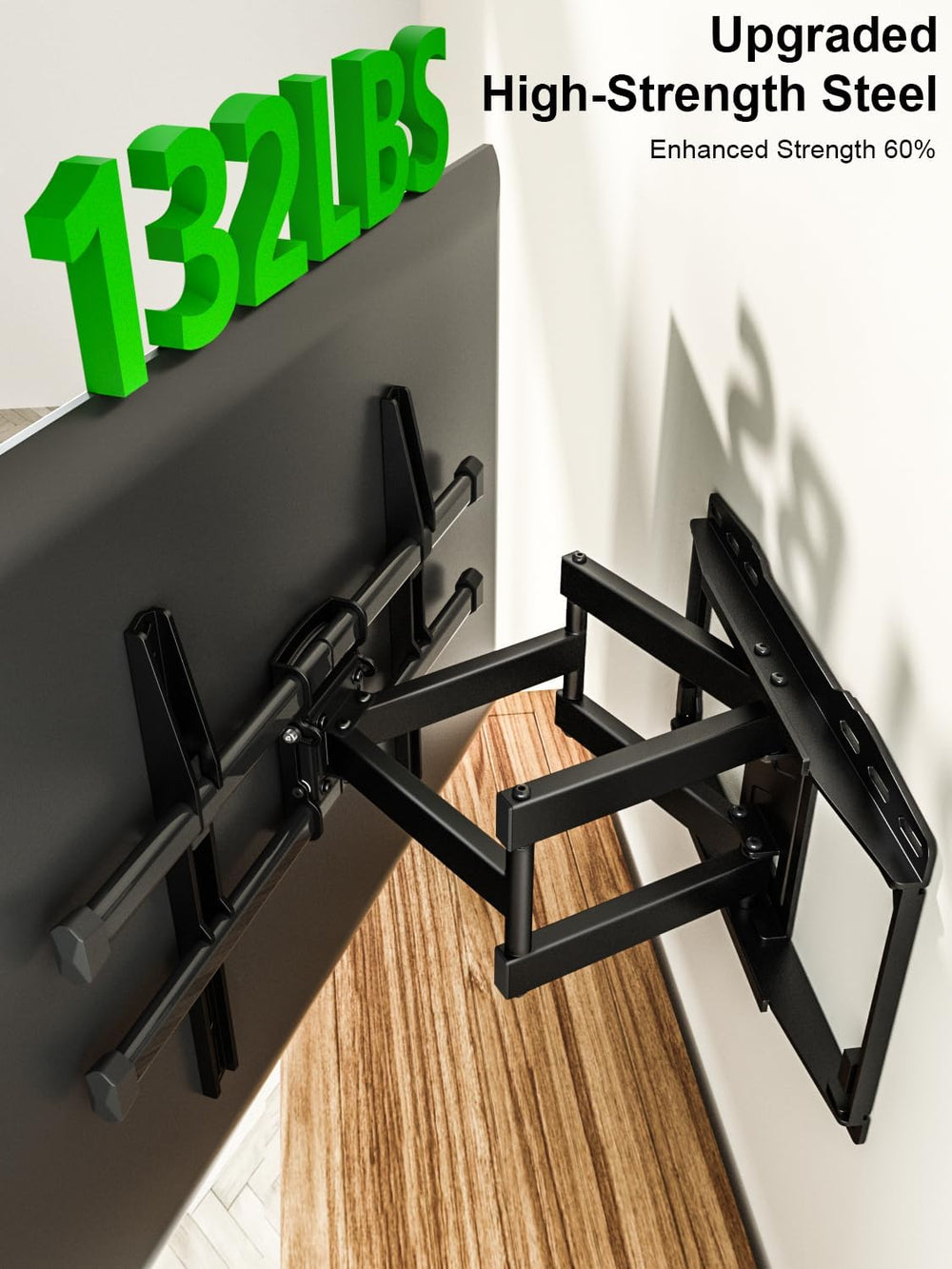 USX Mount Full Motion TV Wall Mount for 37-82 Inch TVs, Swivel and Tilt Wall ...