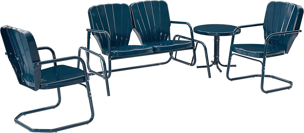Crosley Furniture Ridgeland 4-Piece Loveseat Glider Set