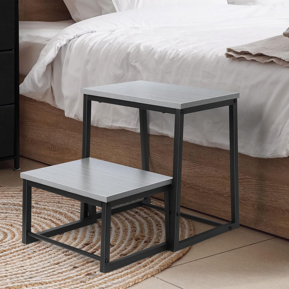 LIANTRAL 2 Step Stool for Adults, 2 in1 Foot Stool for High Bed, Kitchen,RV |...