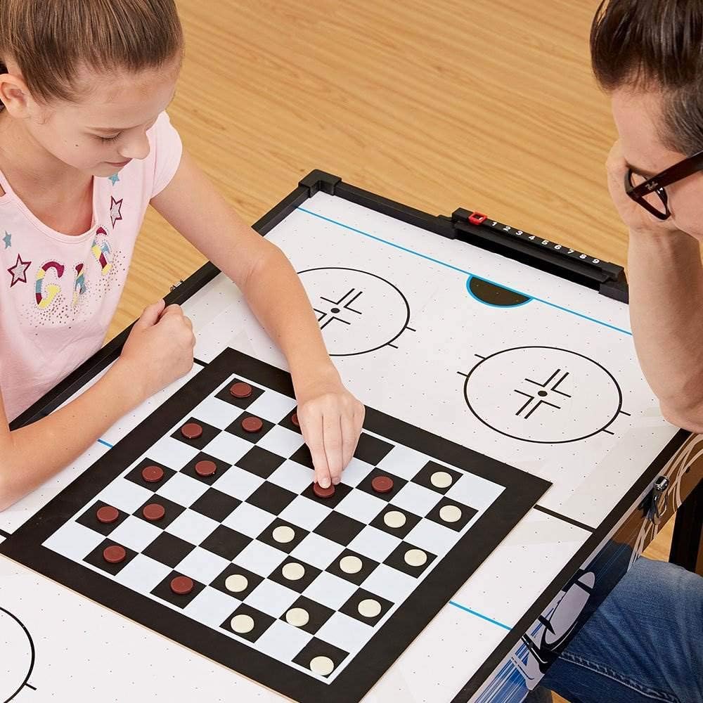 MD Sports 12-in-1 Multi-Game Combo Table with Air Hockey & Foosball, 48-in