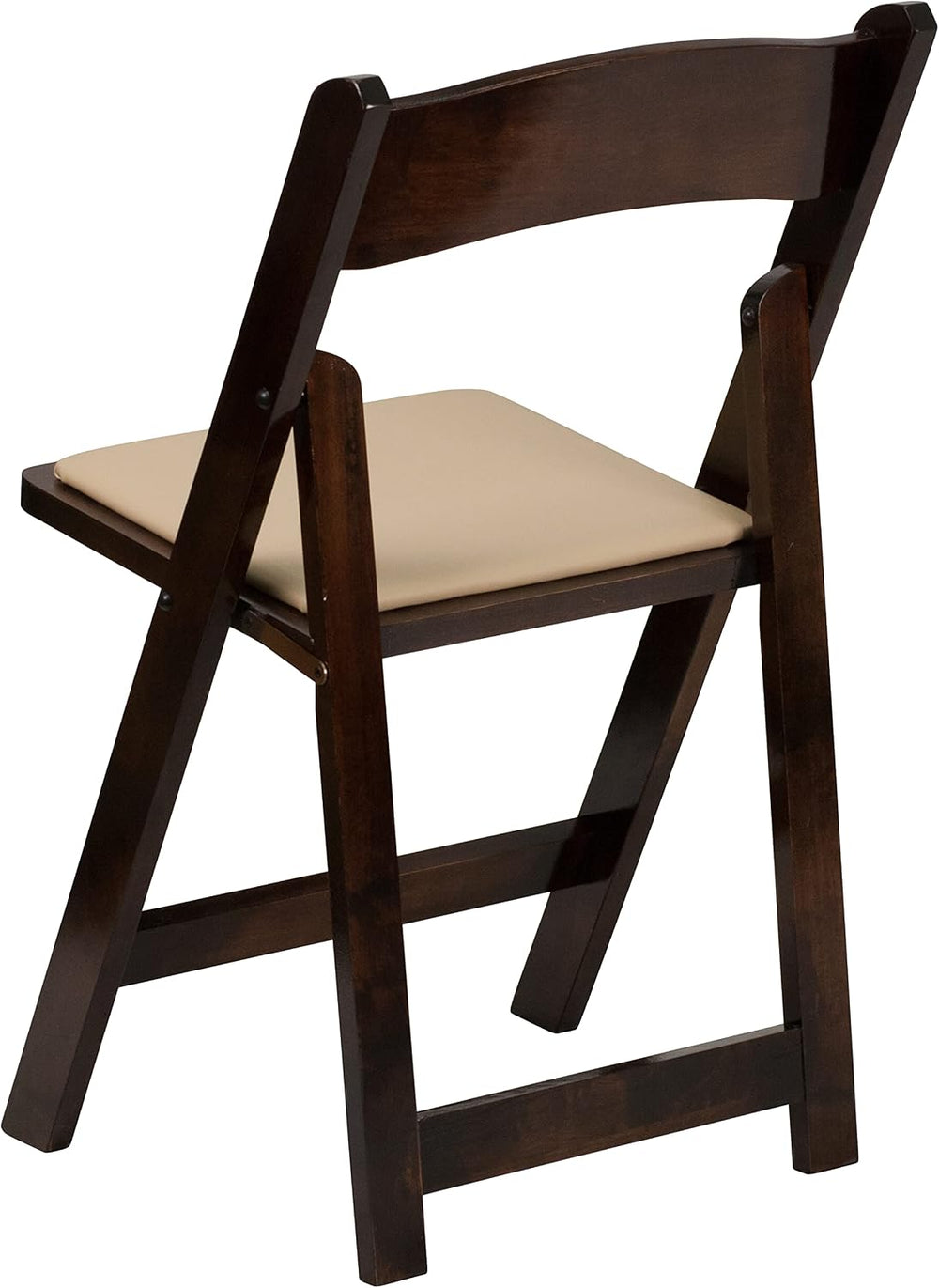 Flash Furniture Hercules Wood Folding Chair with Vinyl Padded Seat, 2-Pack