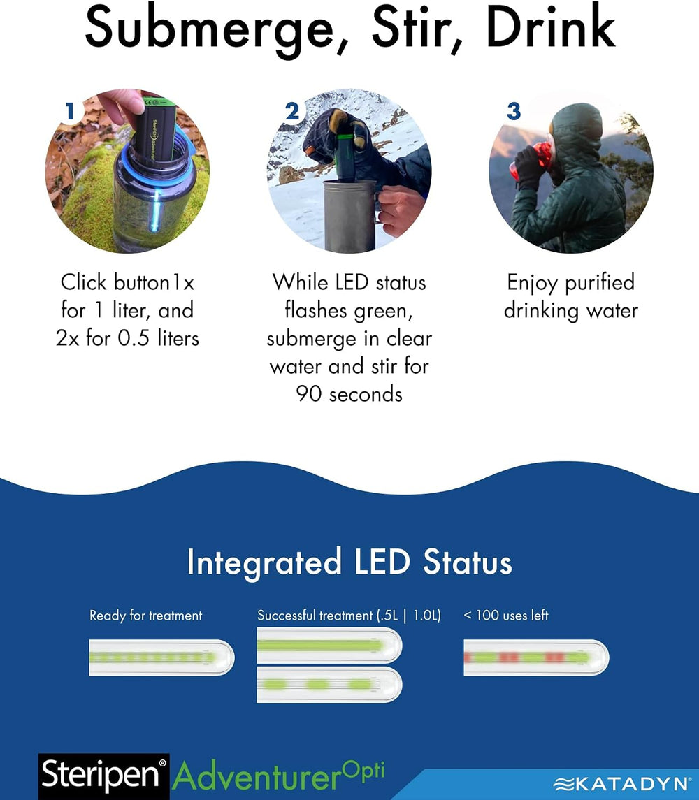SteriPen Adventurer Opti UV Water Purifier