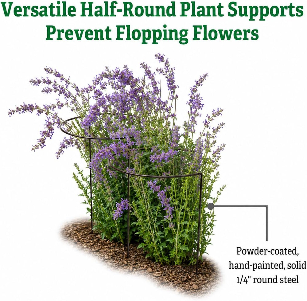 Gardener's Supply Company Jardin Half Round Plant Supports -18" x 35...