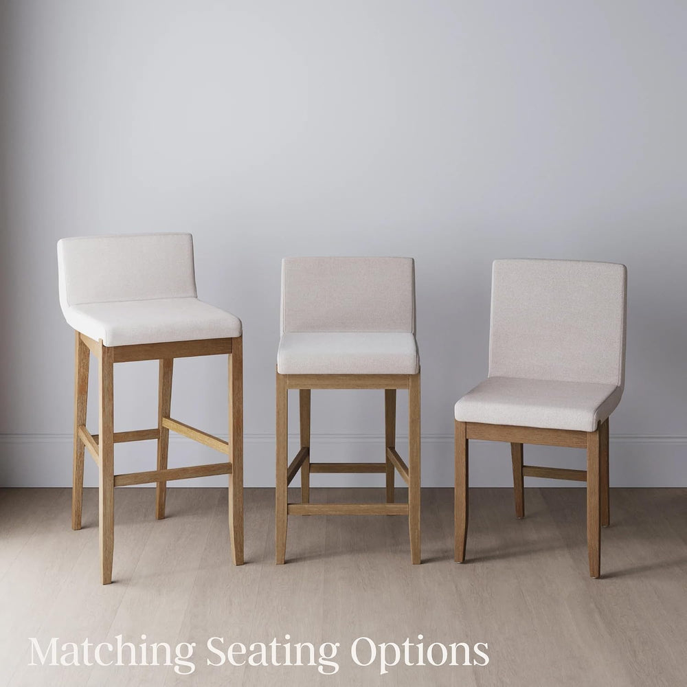 Nathan James Gracie Modern Counter Height Bar Stool with Back, Counter Stool ...