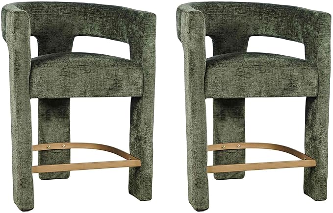Jofran Upholstered Counter Stool with Arms – Versatile Barstools – Stylish Se...