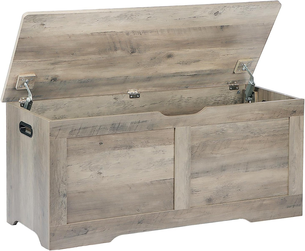 Timberer 39.4" Storage Chest, Storage Trunk with 2 Safety Hinges, Wooden...
