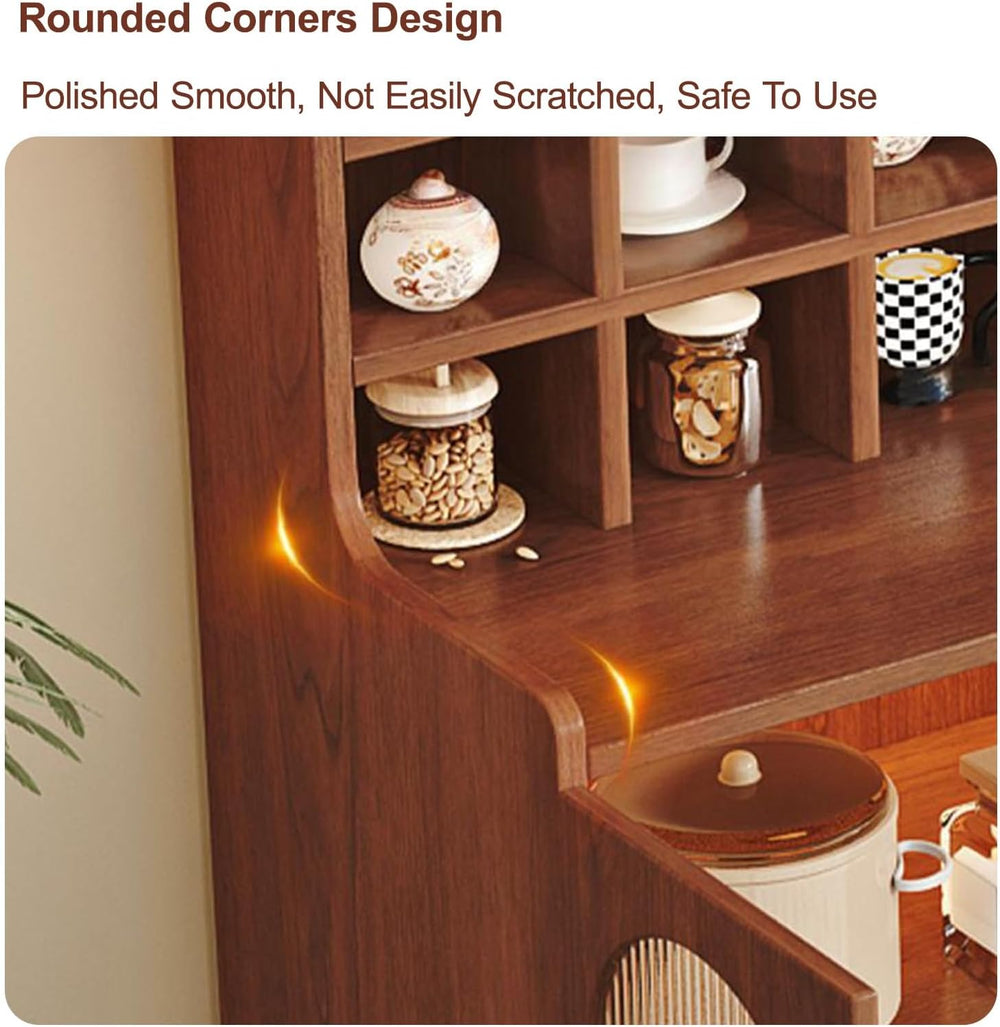 Kitchen Pantry Storage Cabinet, Tall Kitchen Storage Hutch Cabinet, Sideboard...