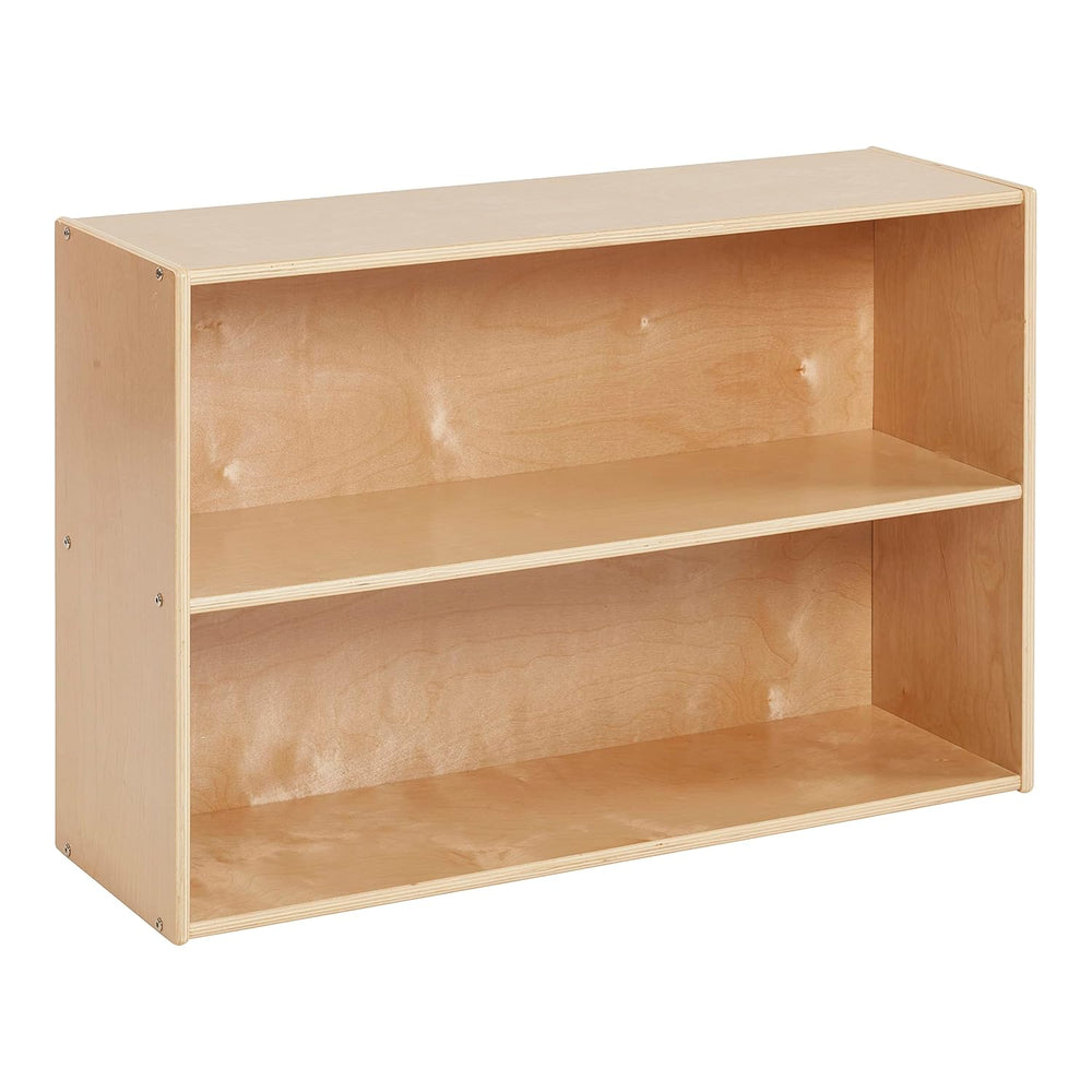 ECR4Kids Streamline 2-Shelf Storage Cabinet, 24in High, Natural | Durable bir...