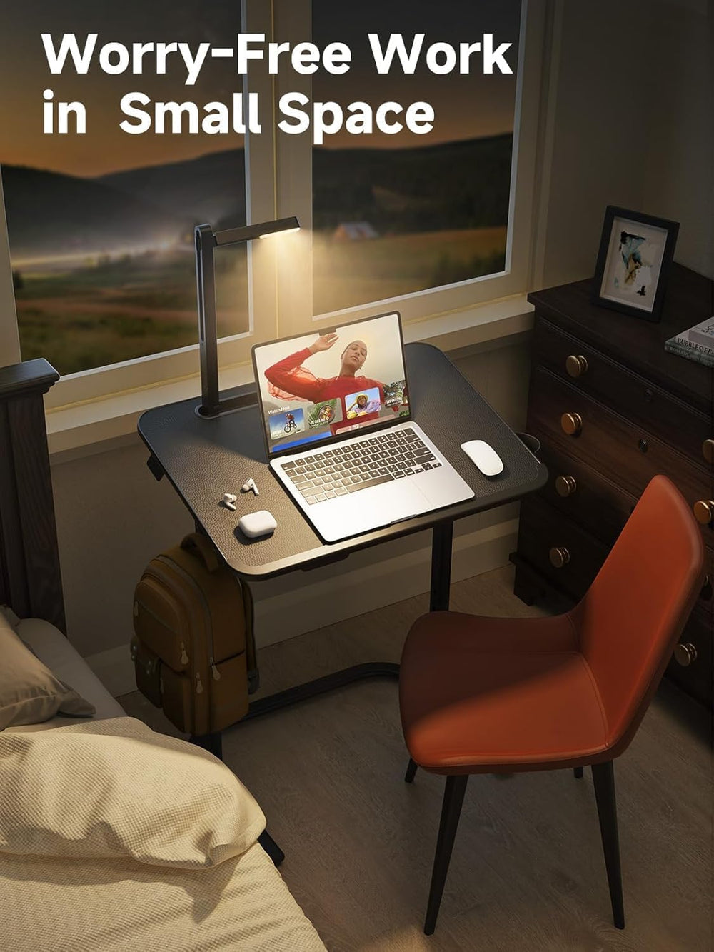 SAIJI XXL Extra Large Sturdy TV Tray Table, Laptop Desk for Couch | Height &a...