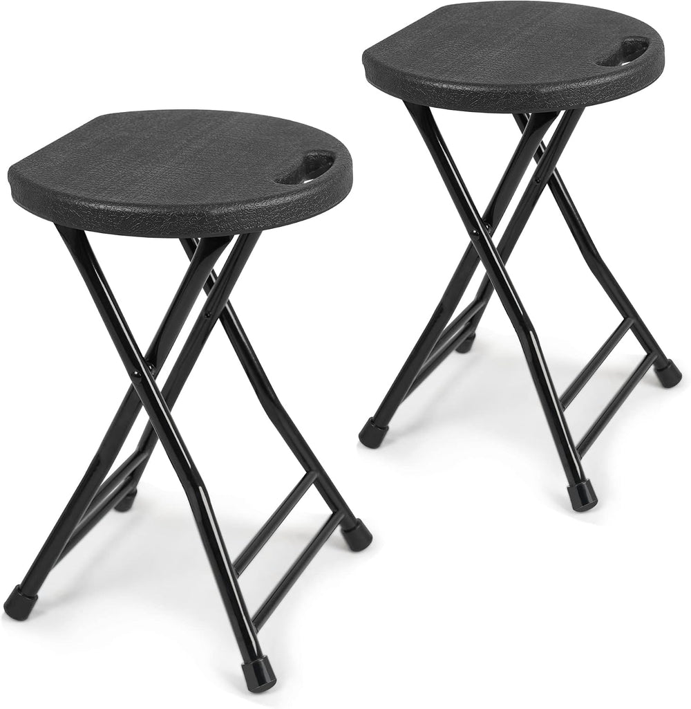 Folding Stool with Handle, Folding Chair,Folding Bar Stool with Non-Slip Feet...