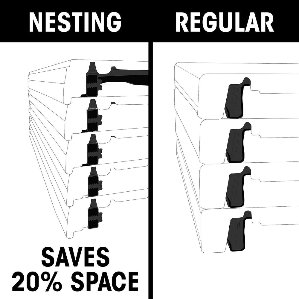Lifetime 8-Foot Folding Table, Black and Silver - Pallet Pack of 27