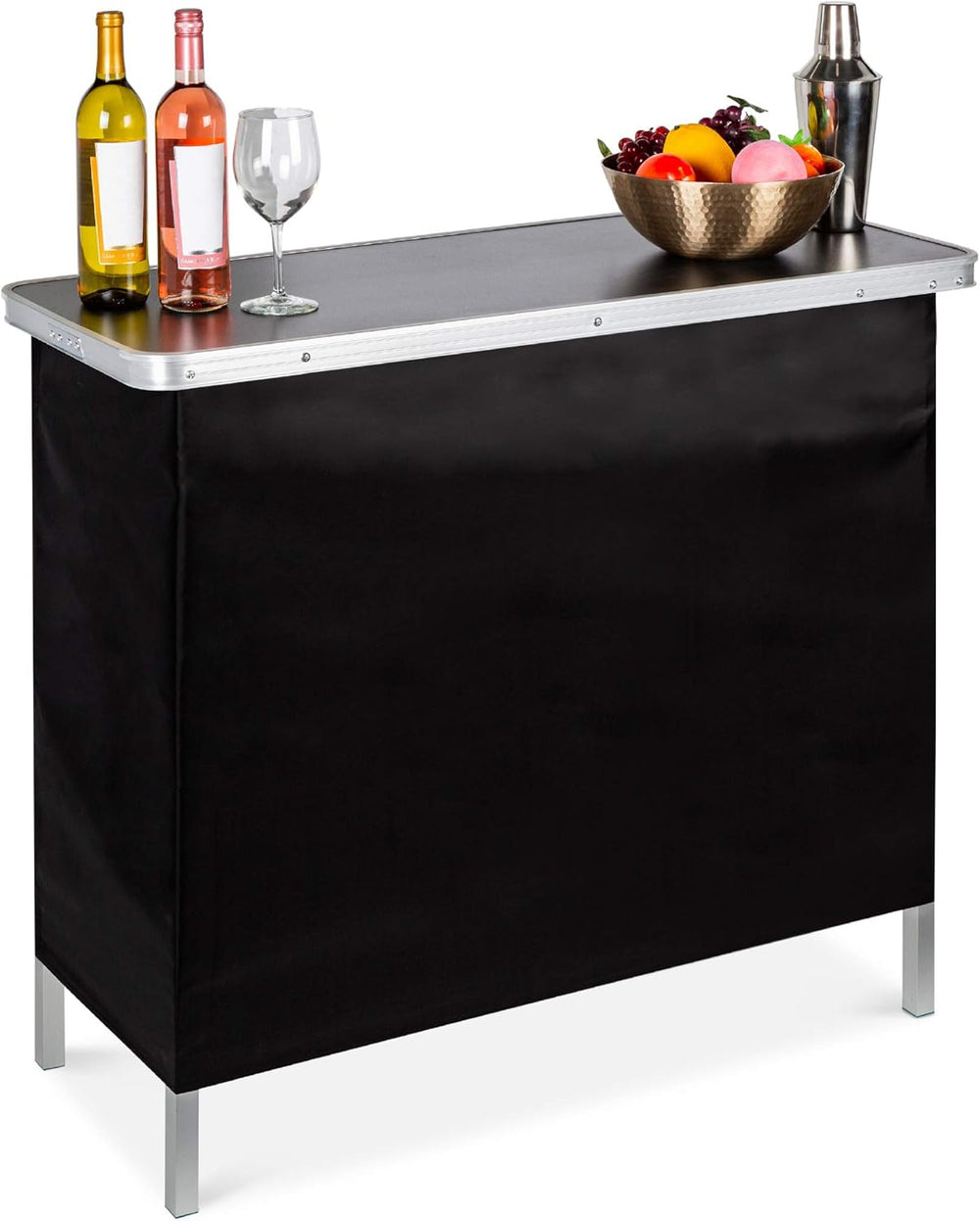 Best Choice Products Portable Pop-Up Bar Table for Indoor, Outdoor, Party, Pi...