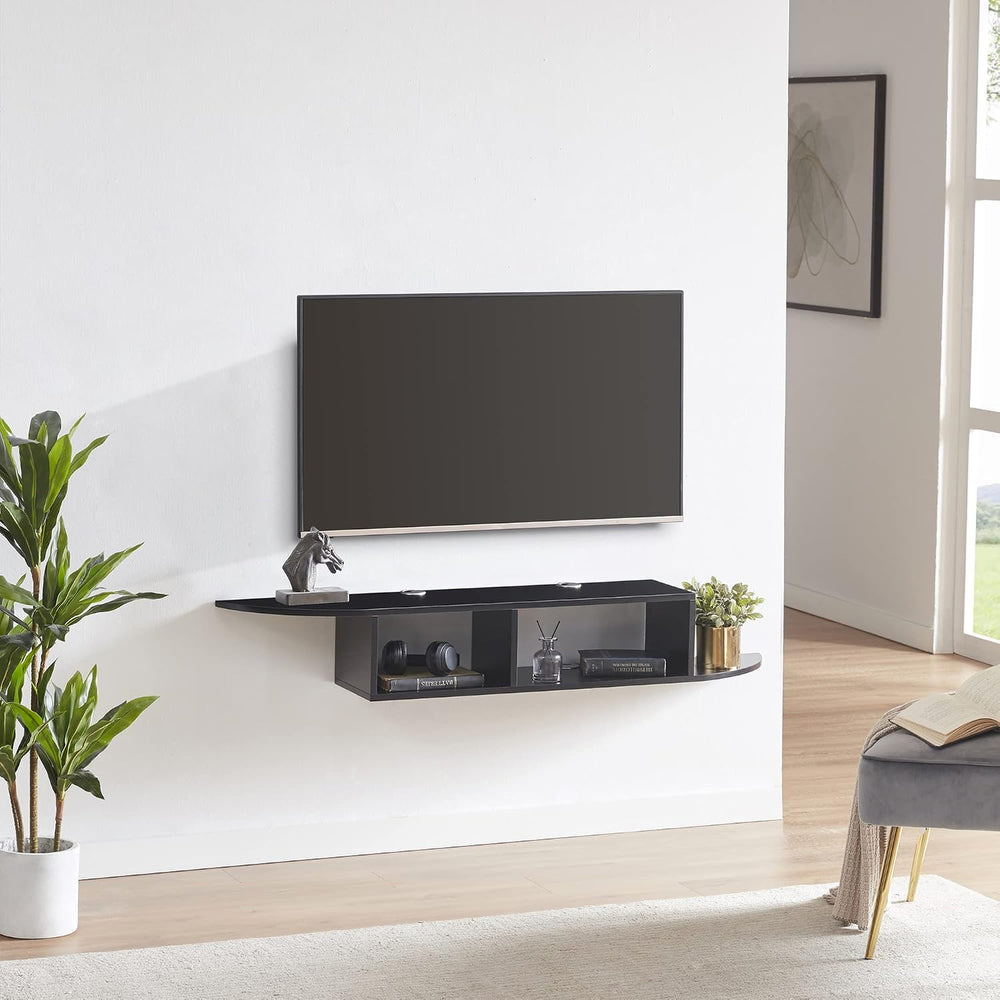 GHC Floating TV Stand, Wall Mounted Entertainment Center and Cabinet Shelf, T...
