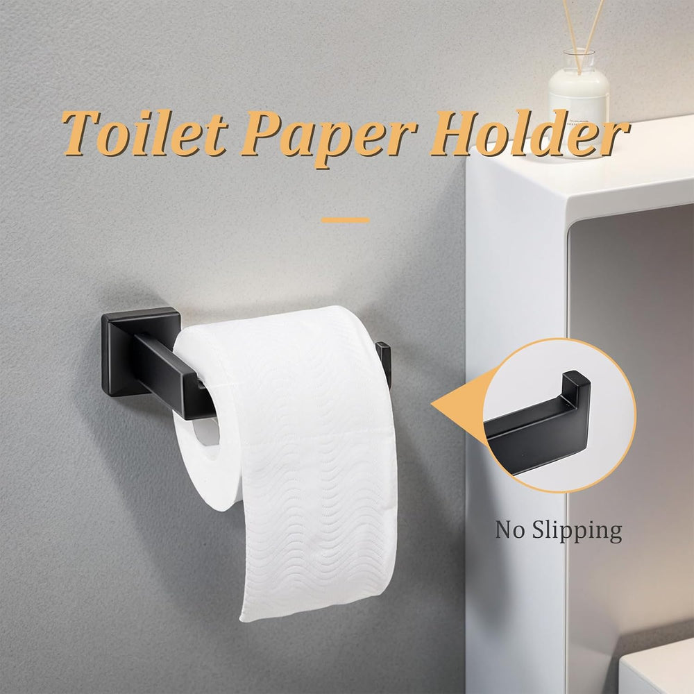 10 Pieces Bathroom Hardware Accessories Set 16 Inch Wall Mounted Towel Bar Se...