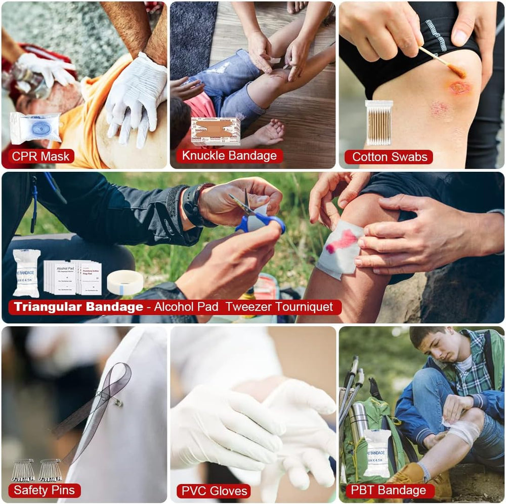 Survival Kit, 251 Pcs Survival Gear Emergency Supplies First Aid Kit
