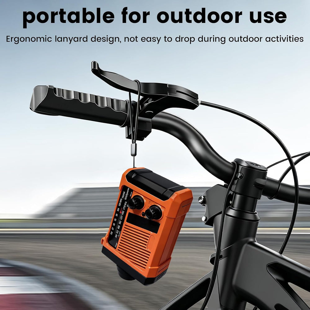 Emergency NOAA Weather Alert Radio, Hand Crank Solar USB Charged AM FM Radio,...