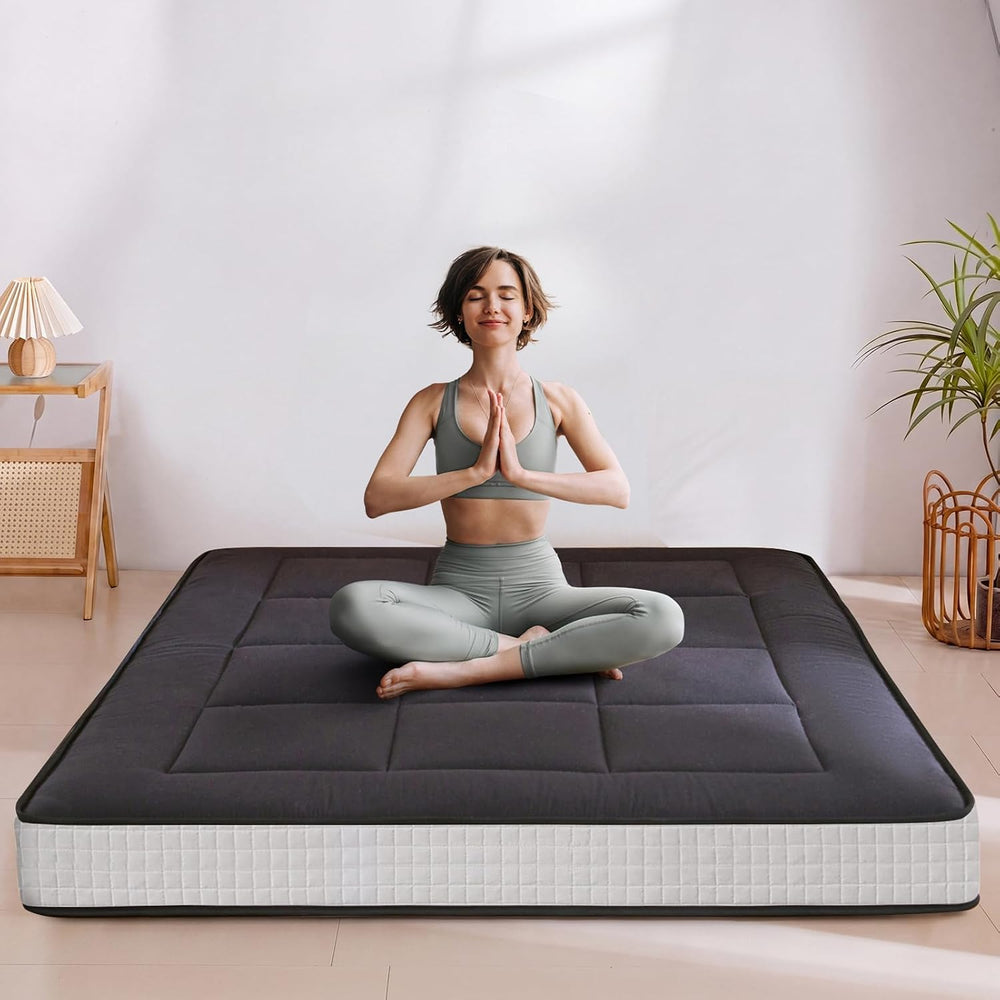 MAXYOYO 6" Extra Thick Floor Futon Mattress, Foldable Japanese Floor Mat...