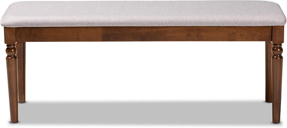 Baxton Studio Giovanni Modern and Contemporary Grey Fabric Upholstered and Wa...
