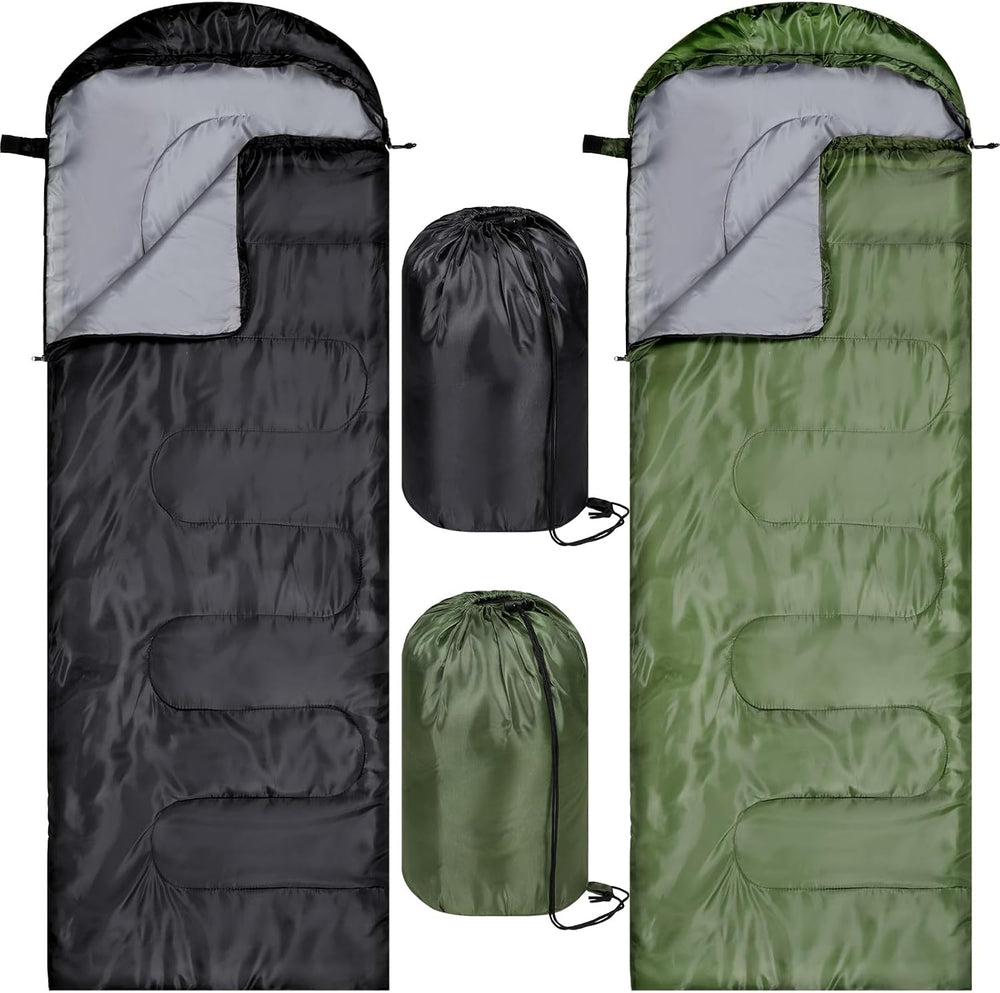 Tudomro 2 Pcs Camping Sleeping Bag for Adults Lightweight Packable Waterproof...
