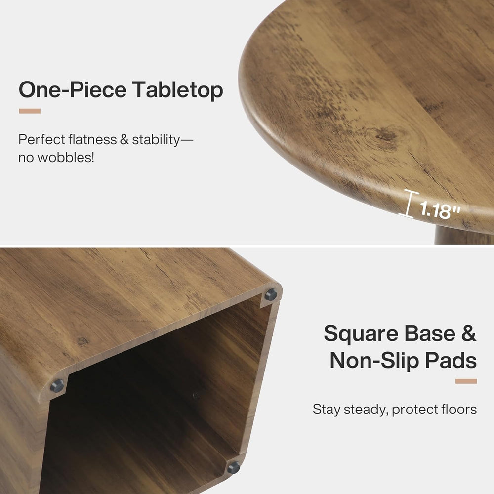 Tribesigns 31.5-Inch Round Dining Room Table for 2-4, Farmhouse Small Kitchen...