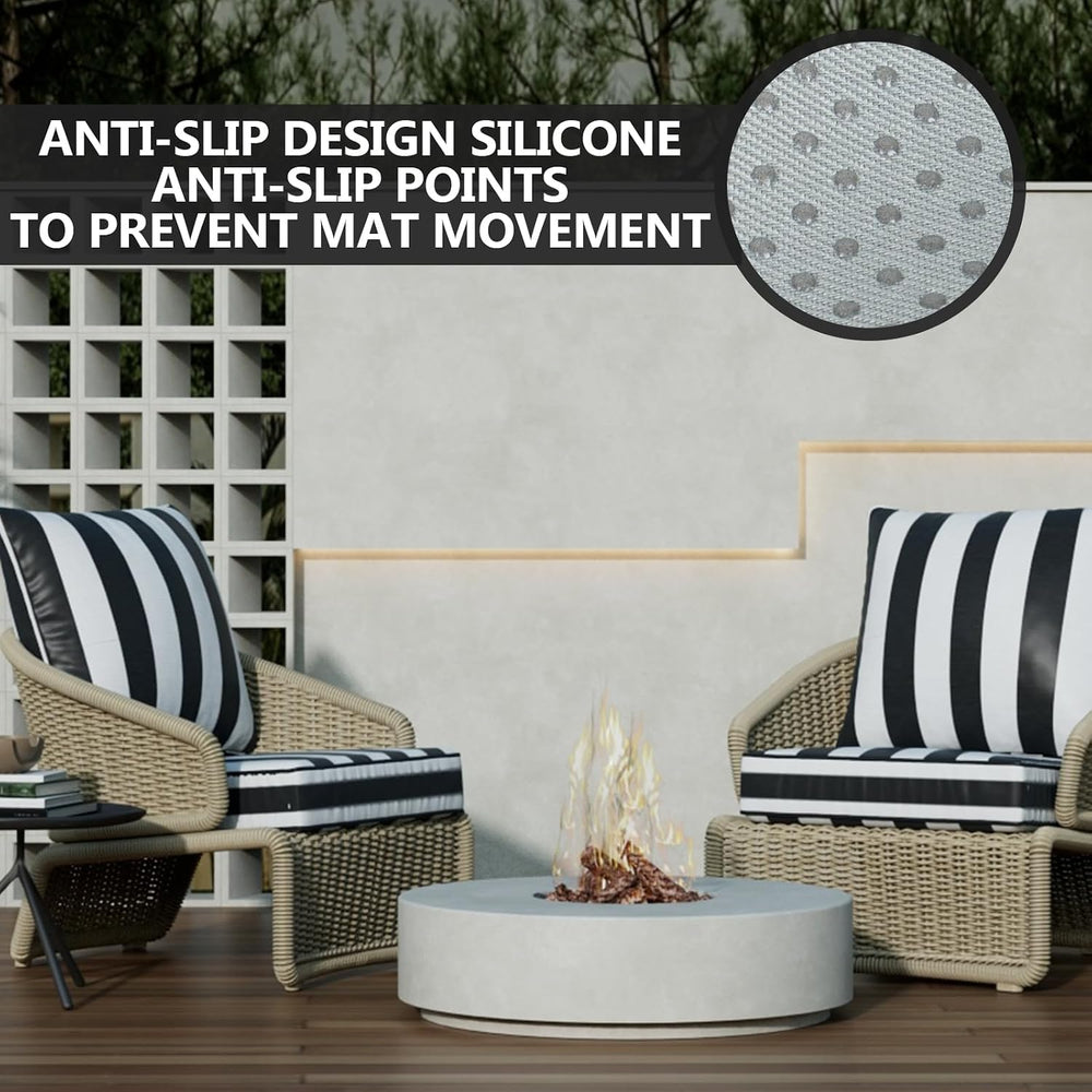 22" x 22" x 6" Outdoor Deep Seat Cushions Set - 6 Set Waterpro...