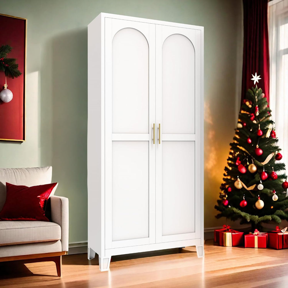 71" Pantry Cabinet, Kitchen Pantry Storage Cabinets with Adjustable Shel...