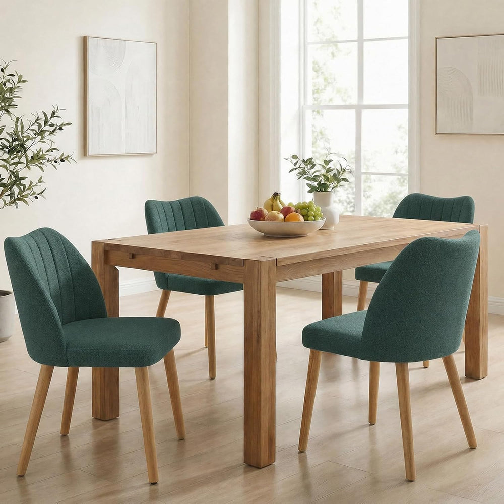 Garvee Wood Dining Chairs Set of 2, Armless Dining Chairs with Backrest