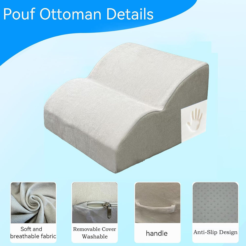 Version that Modern Pouf Ottoman,with Washable Cover.Relax Stool,Floor Poufs ...