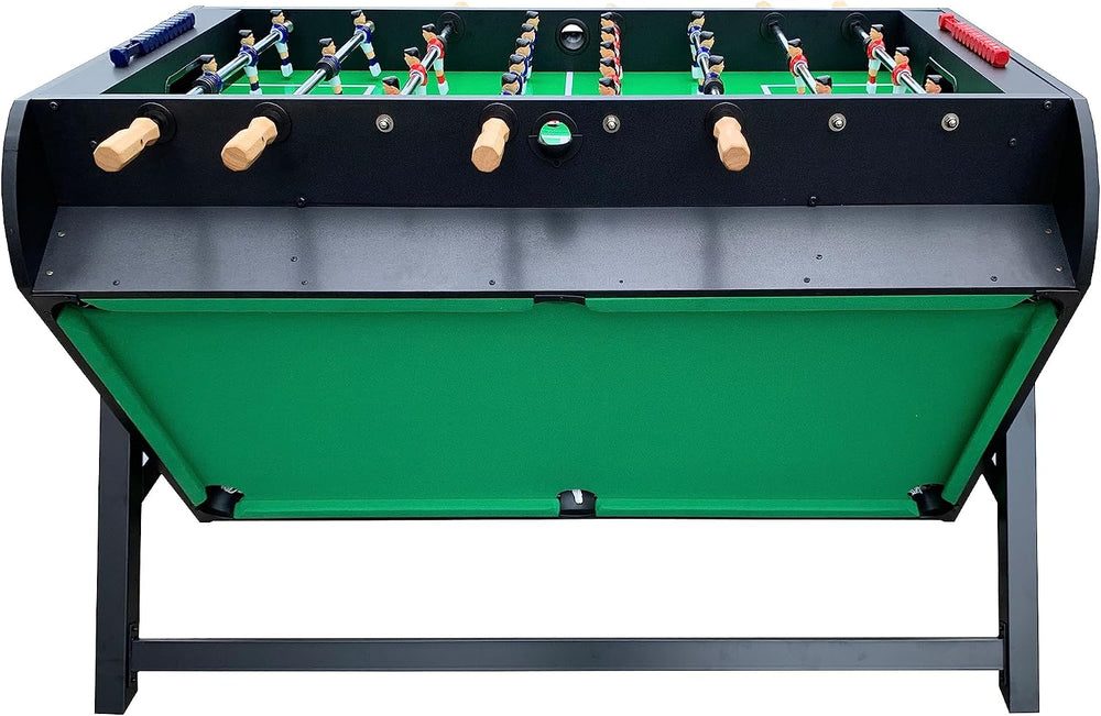 KICK Triplex 55″ Telescopic Rods 3-in-1 Swivel Multi-Game Table