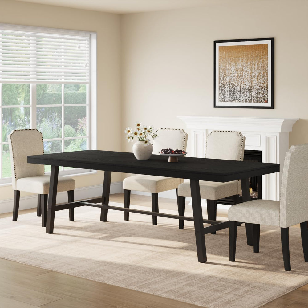GarveeHome Industrial Dining Table for 8-10 People, 86.61" Long Large Ki...