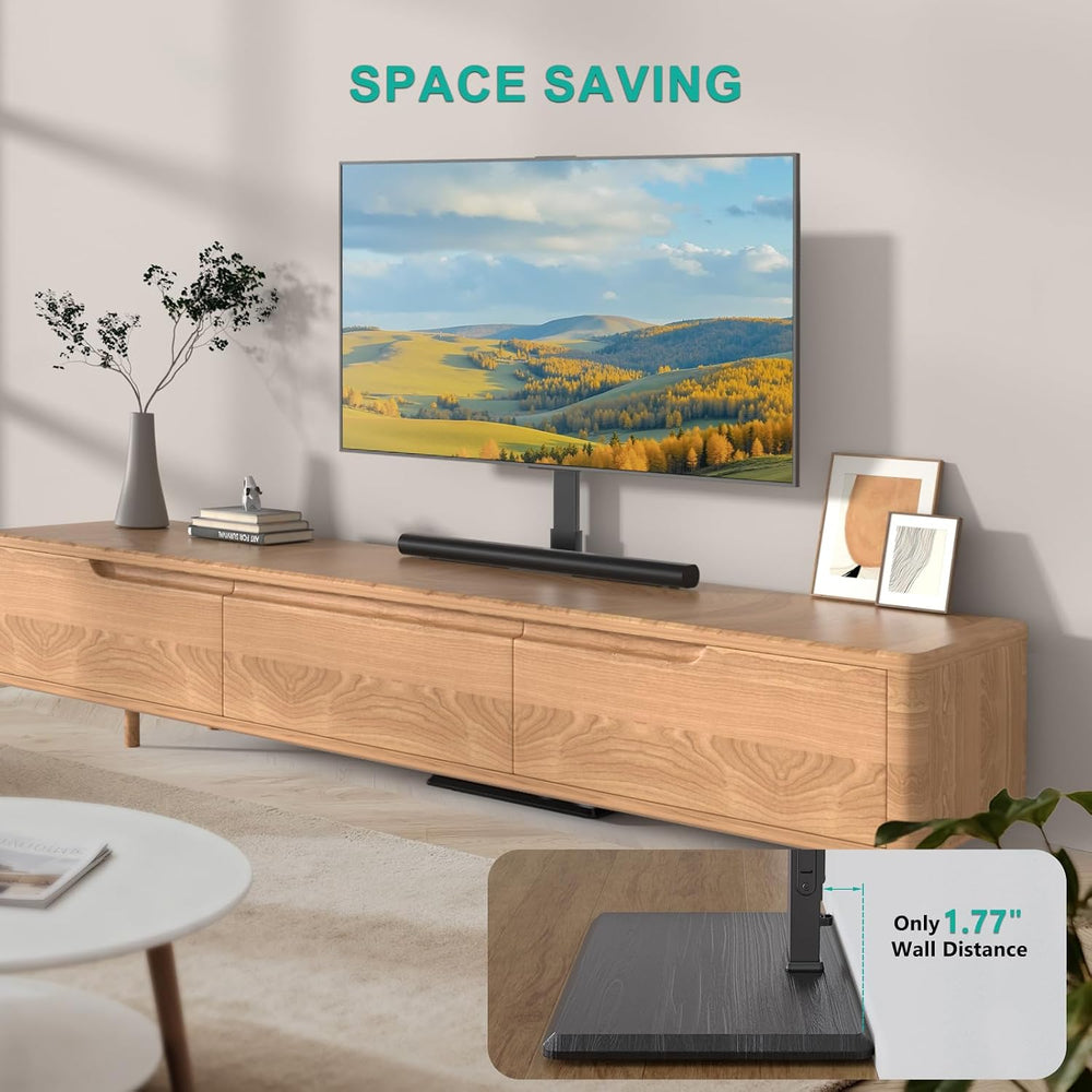 WALI Floor TV Stand with Power Outlet, Tall TV Stand Mount for 32-75 inch TV ...