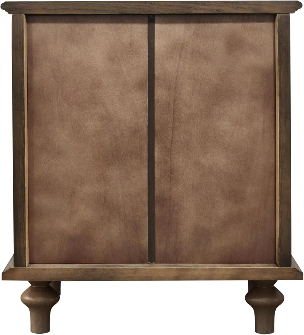 Nightstand with 4 Drawers, Wood Bedside Table Night Stand, Wide Sofa Side End...