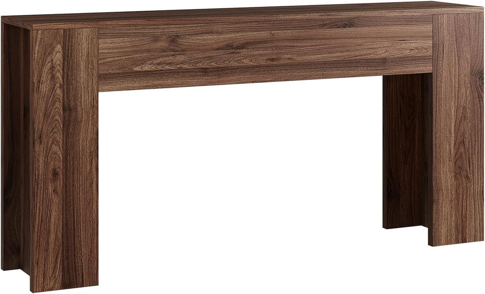 UNIQUITE 63-Inch Long Console Table with RGB LED Lights, Extra Wide and Thick...