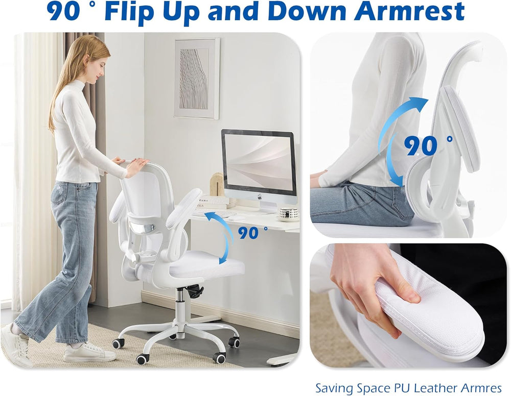 TRALT Ergonomic Office Chair - Desk Chair with Adjustable Lumbar Support Comp...