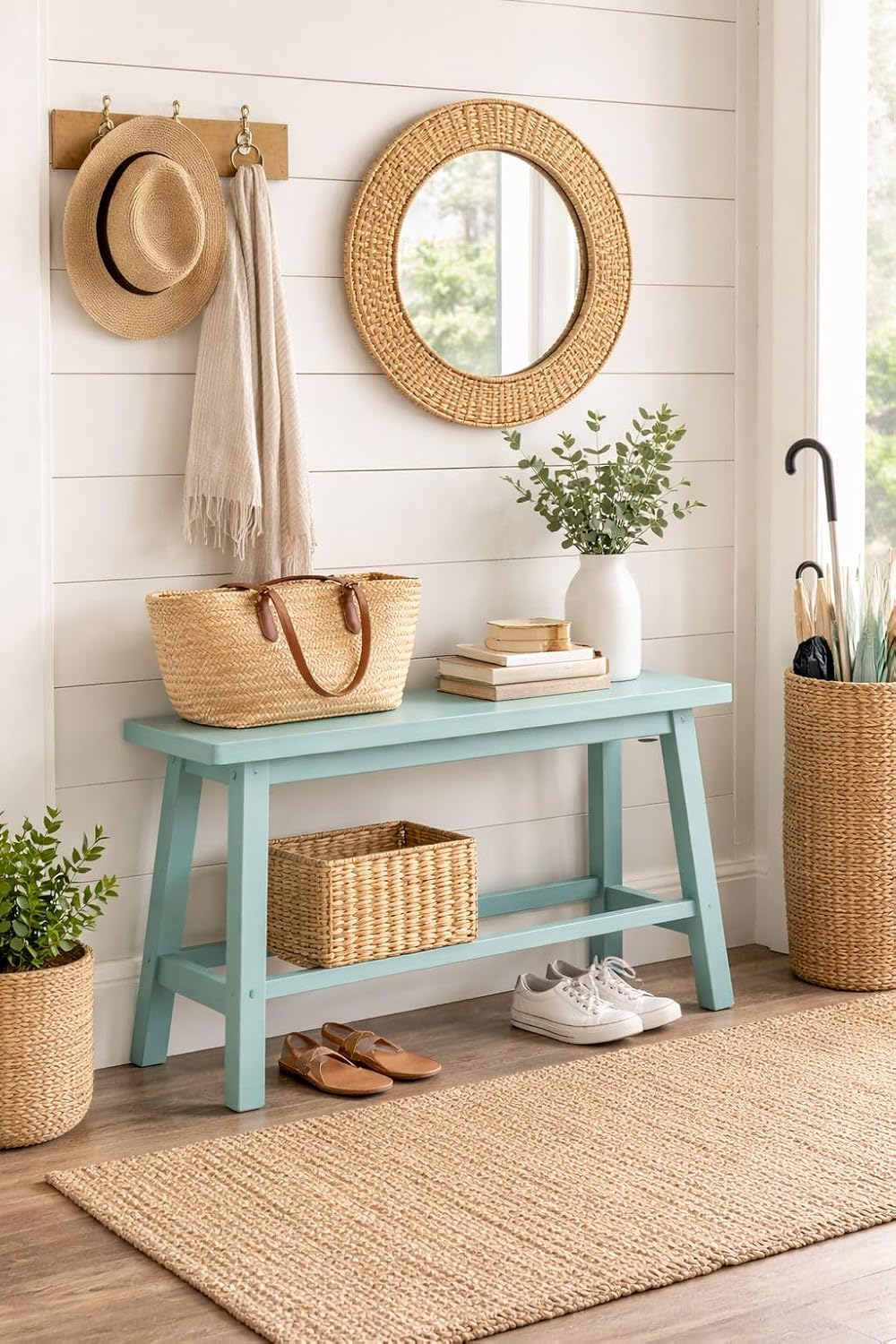 Boraam Sonoma Counter Height Backless Bench - Aspen Valley Finish