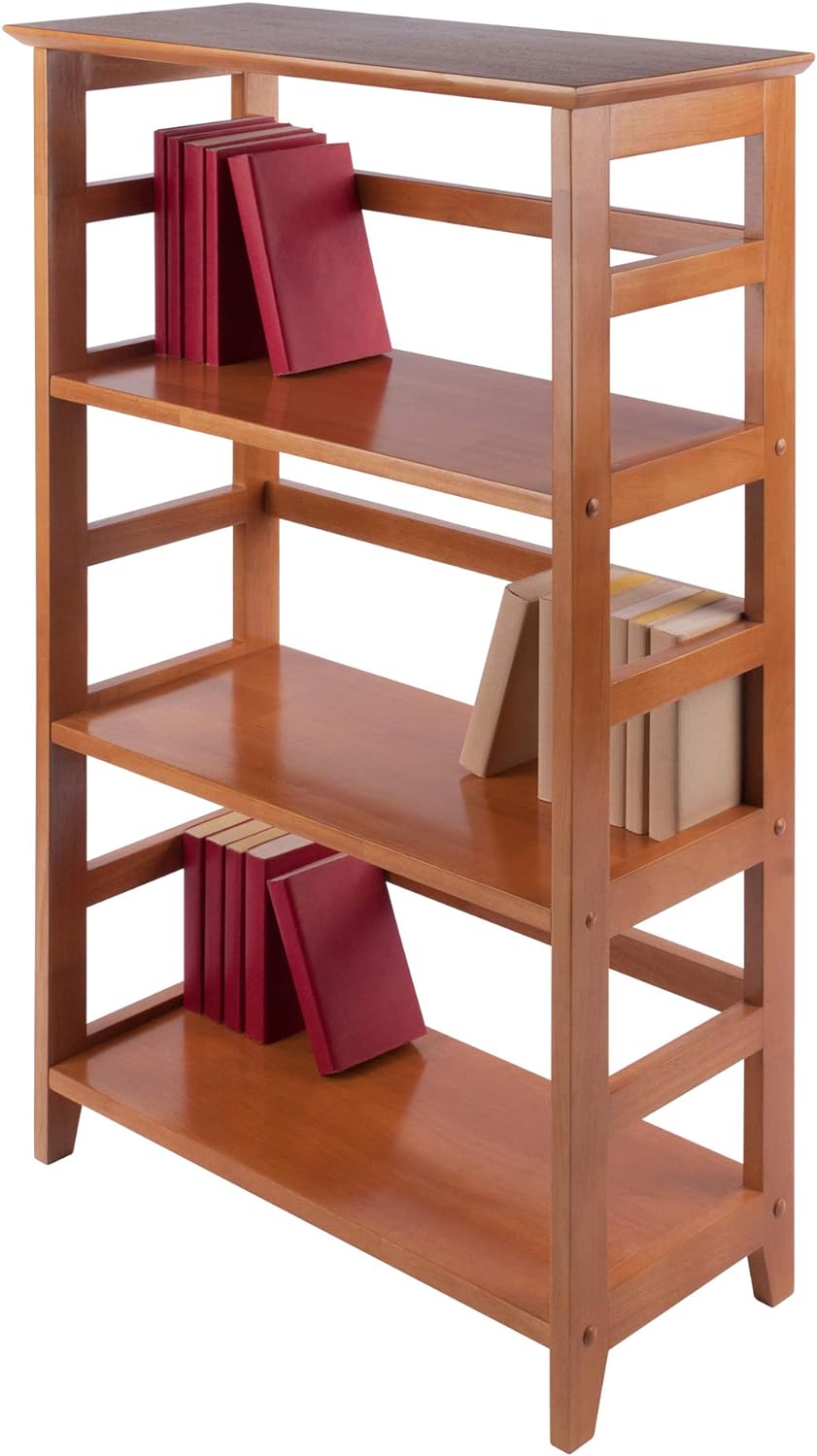 Winsome Studio 3-Tier Bookshelf, Honey Pine, 42"