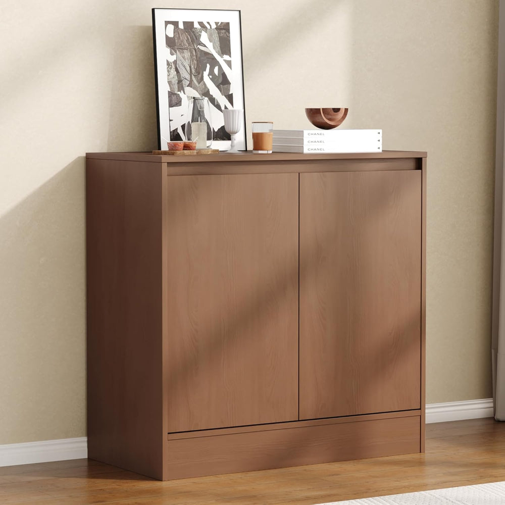 Housoul Buffet Cabinet with Storage, Coffee Bar Cabinet with 2 Doors and Adju...