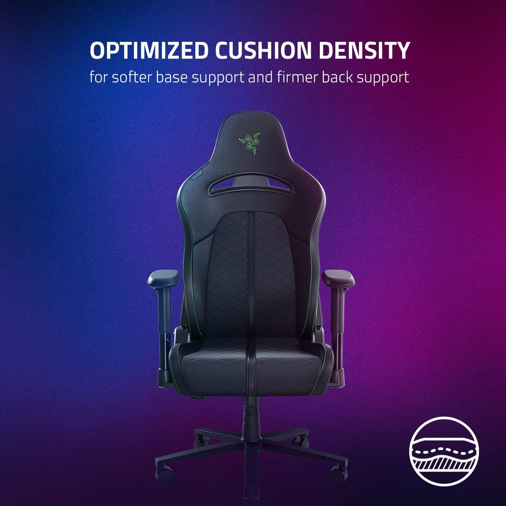 Razer Enki X Essential Gaming Chair, All-Day Comfort, Black | Built-in Lumbar...