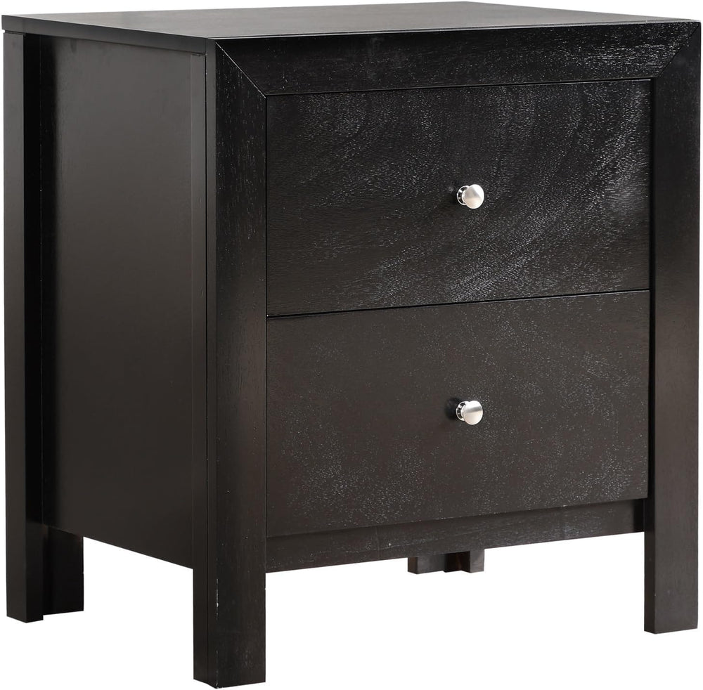 Elegantly Designed Bedside Table in Chic Black,for Small Spaces