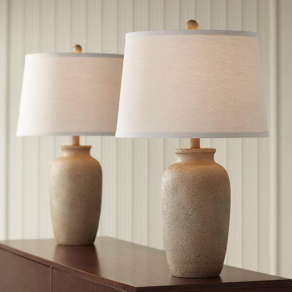 Amphora 25 1/4" High Table Lamps Set of 2 Farmhouse Coastal Rustic