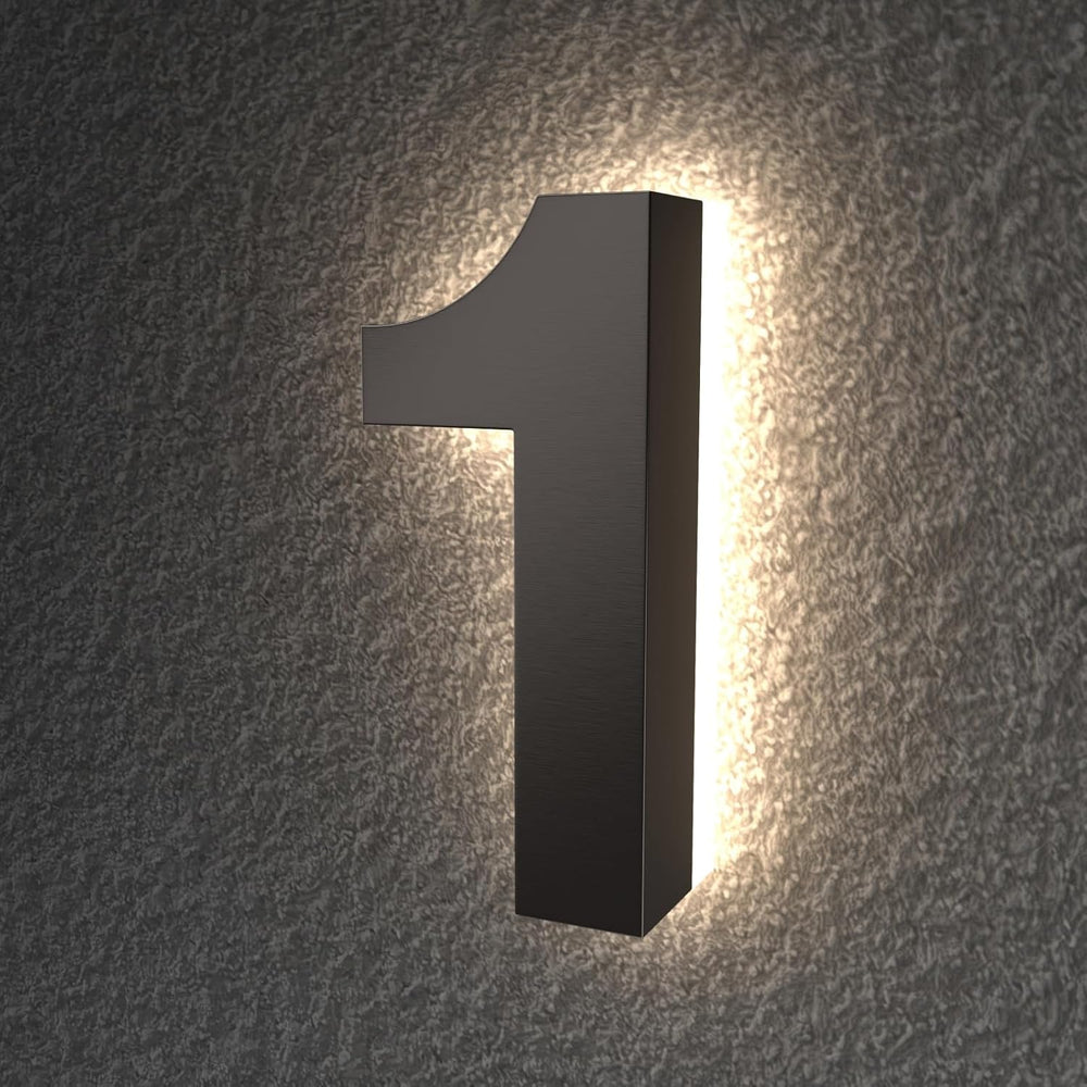 4 Inch Backlit LED House Numbers for Outside Light Up Address Number