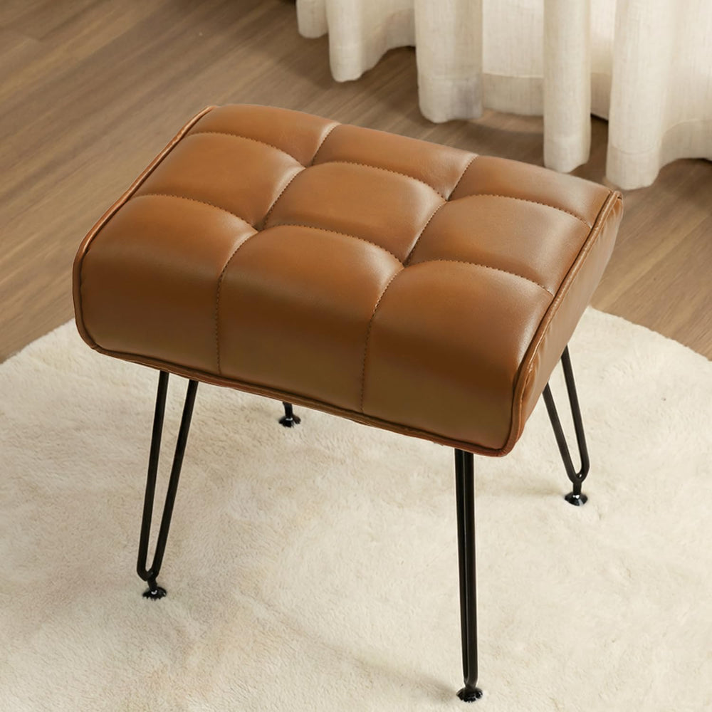 EBENCHICO PU Leather Vanity Stools, Vanity Stool Chairs for Makeup Faux Leath...