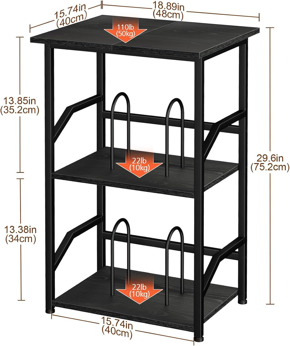 LOAKEKEL Record Player Stand, Large Vinyl Record Storage Up to 200 Albums | 3...